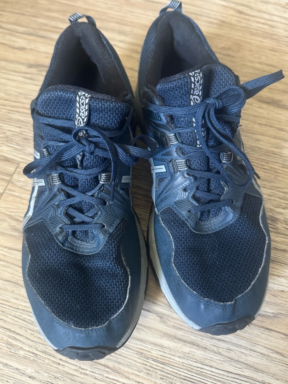 Pre Owned ASICS Navy Men's Gel Venture Athletic Running Shoes - size 10 - Picture 6 of 10